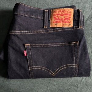 Mens Levi Strauss Dark Wash 502 Jeans